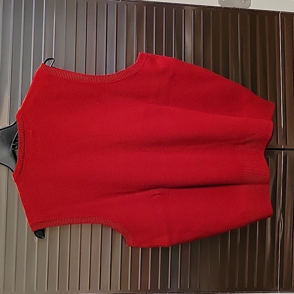 Men's L 100% lambs Wool Red Sweater Vest by Polo by Ralph Lauren! - Picture 2 of 5